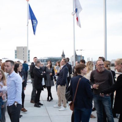 Foto der Dachterrasse der Hessischen Landesvertretung in Brüssel