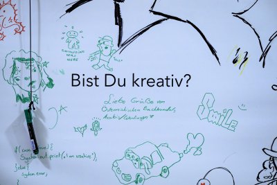 Gekritzel zu &quot;Bist du kreativ?&quot;