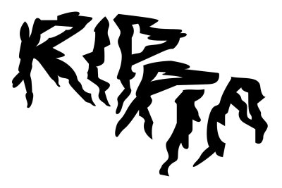 riprip als Logo schwarz auf weiß