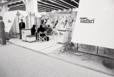 Gestaltung des LAMY-safari-Messestands auf der Frankfurter Messe, Gerd A. Müller (1980)