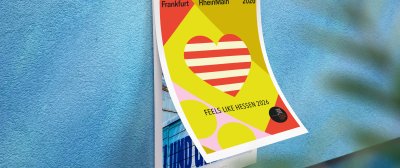 Mockup Kalender 2026 Bild des Kalenders 2026 an der Wand